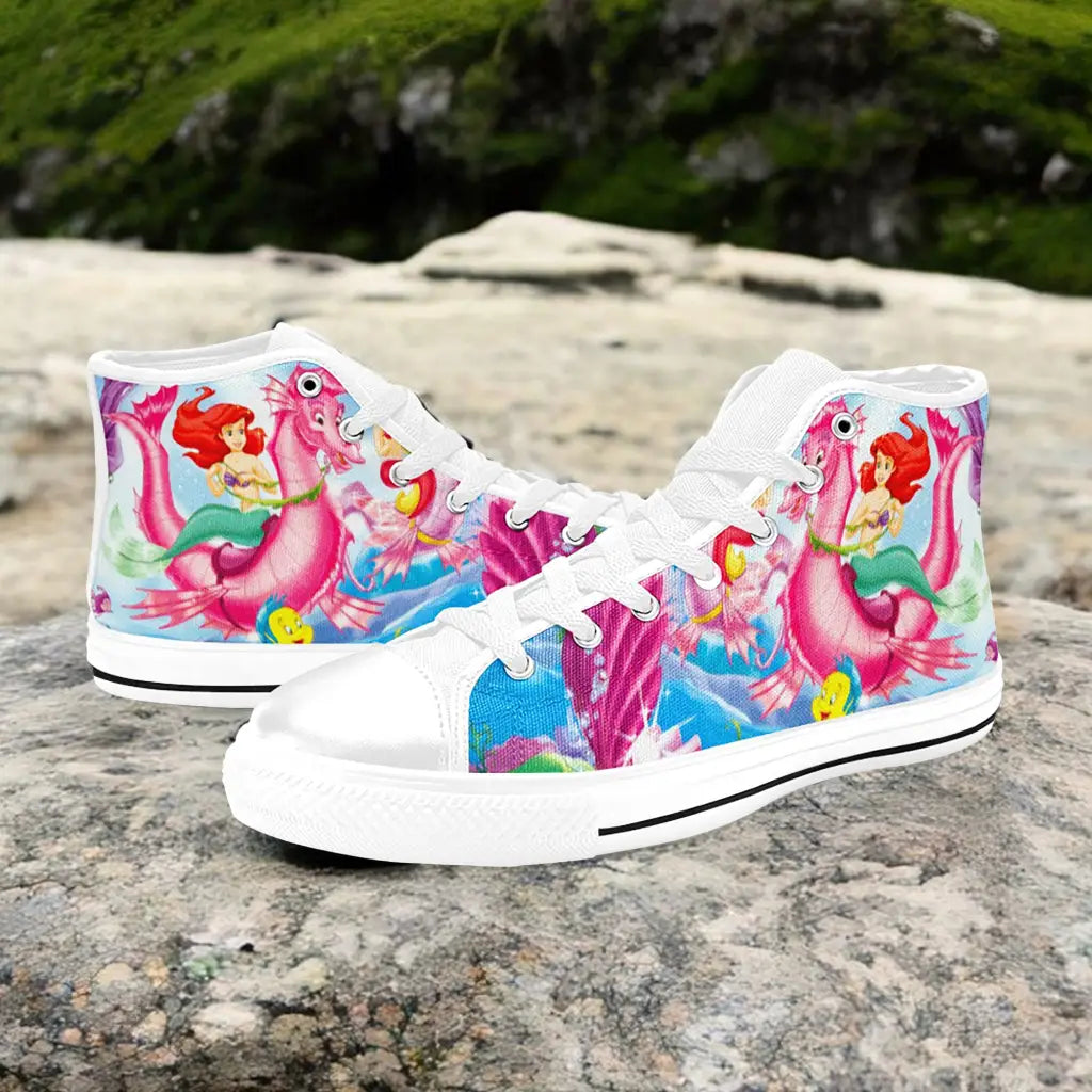 Ariel The Little Mermaid Custom High Top Sneakers Shoes