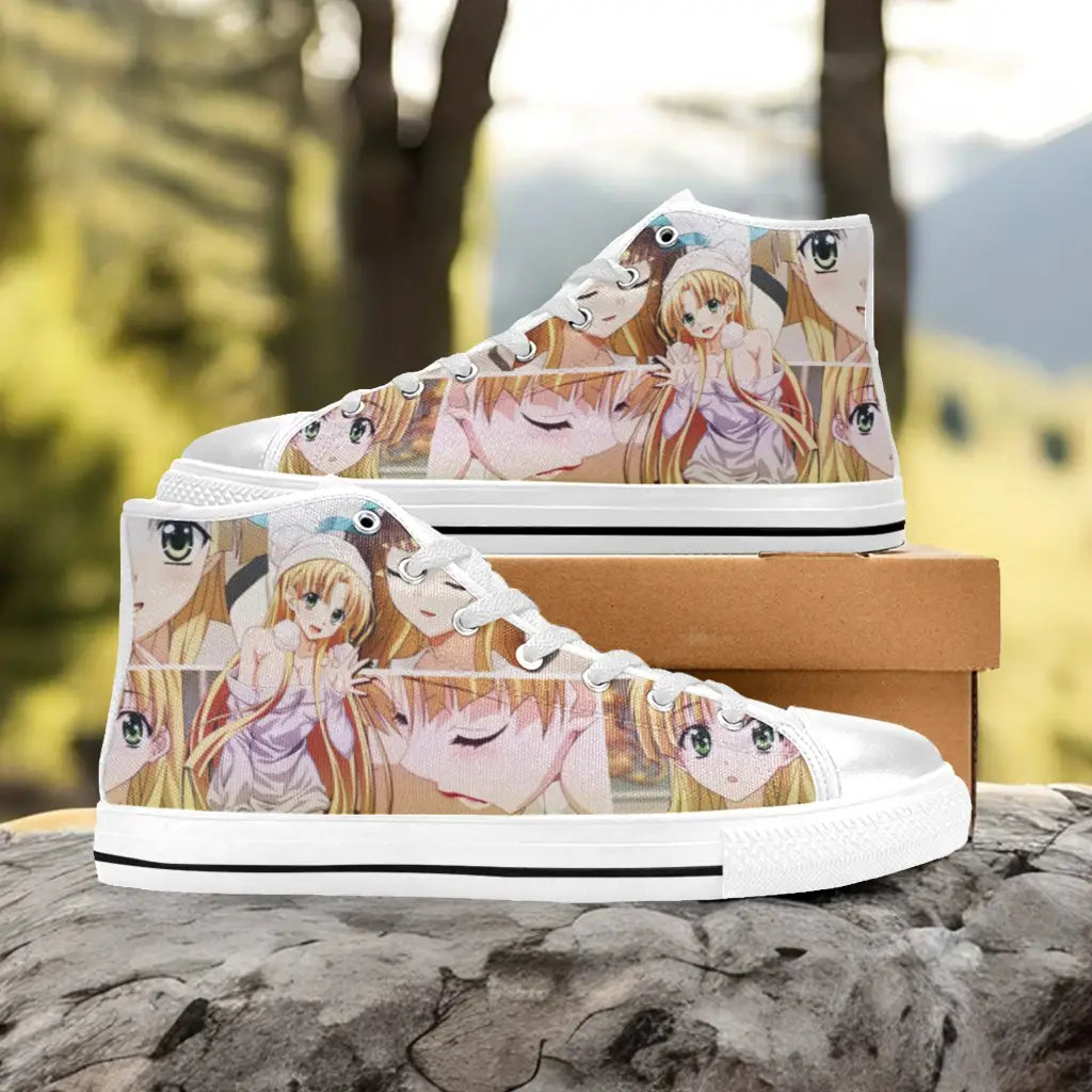 Asia Argento High School DxD Shoes Inspired Custom High Top Canvas ...