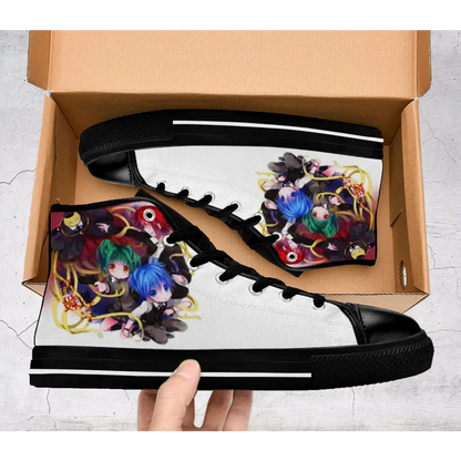 Anime Manga Assassination Classroom Menma High Top Sneakers Shoes