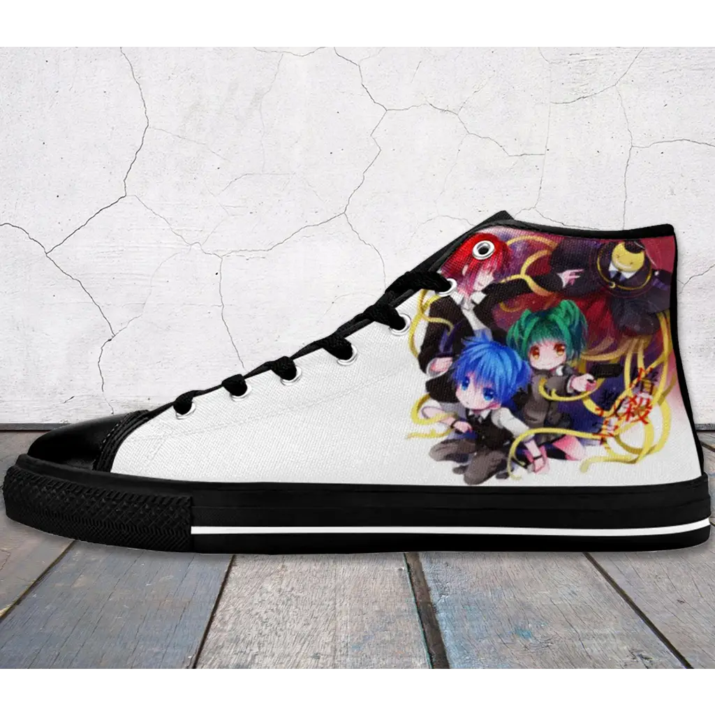 Anime Manga Assassination Classroom Menma High Top Sneakers Shoes