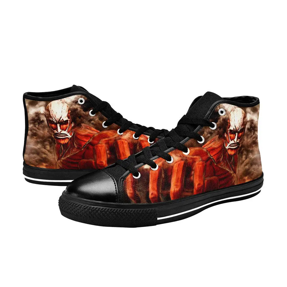 Attack on Titan Colossal Titan Custom High Top Sneakers Shoes