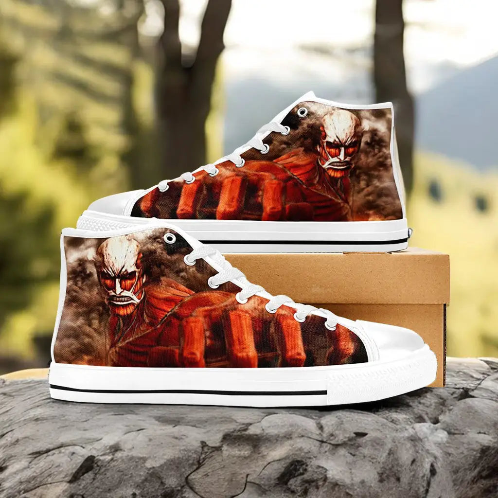 Attack on Titan Colossal Titan Custom High Top Sneakers Shoes