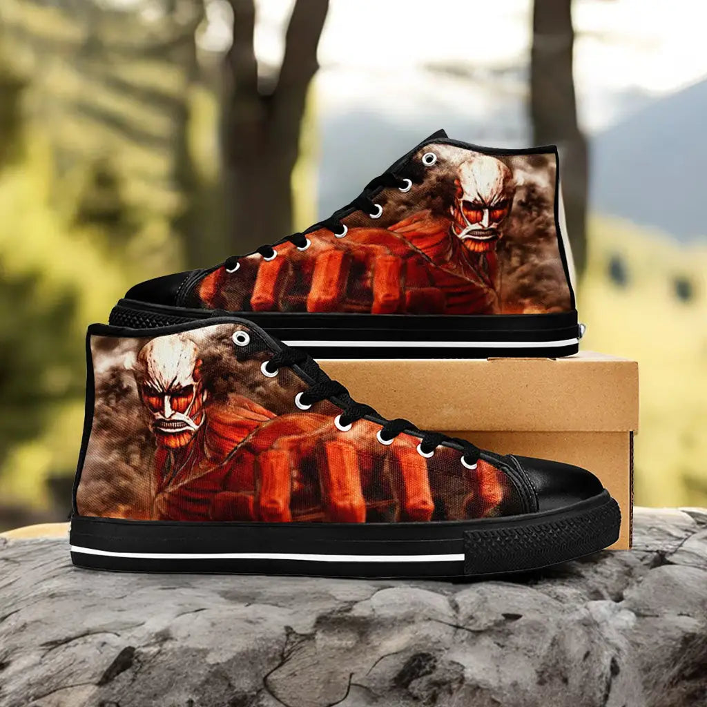 Attack on Titan Colossal Titan Custom High Top Sneakers Shoes