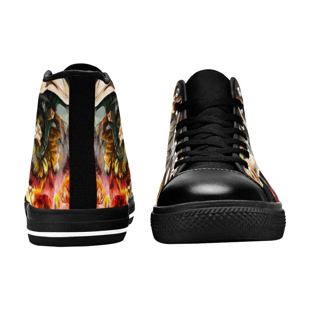 Attack on Titan Eren Yeager Custom High Top Sneakers Shoes