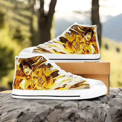 Attack on Titan Eren Yeager Custom High Top Sneakers Shoes