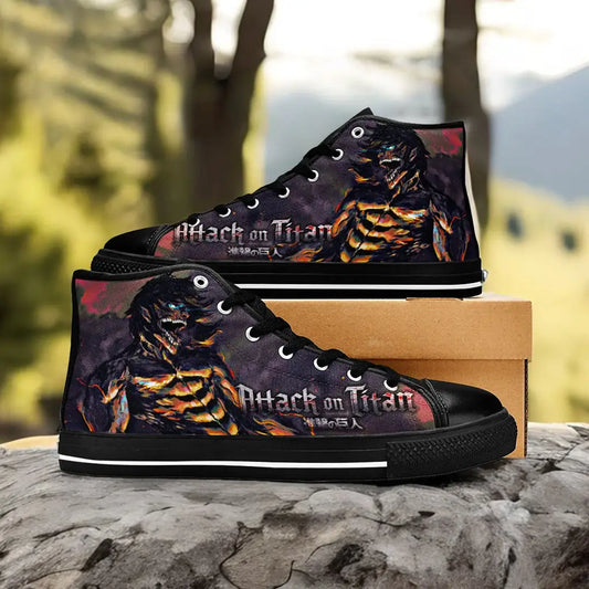 Attack on Titan Eren Yeager Custom High Top Sneakers Shoes