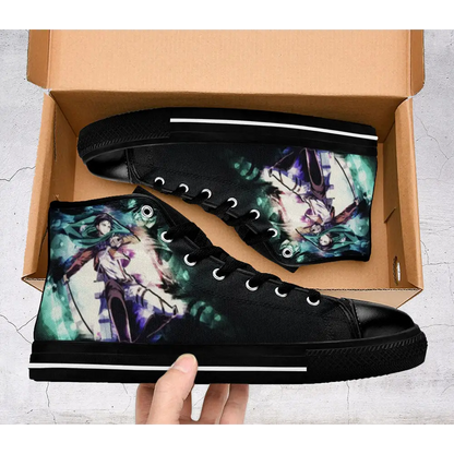 Anime Manga Attack On Titan Levi Ackerman Custom High Top Sneakers Shoes