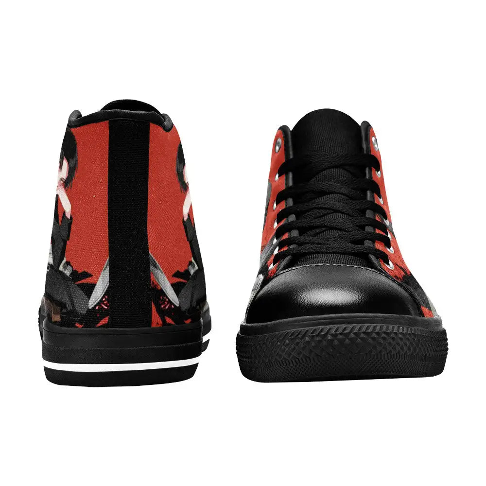 Attack on Titan Levi Ackerman Custom High Top Sneakers Shoes