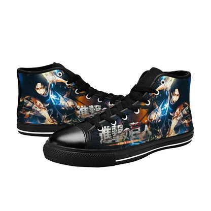 Attack on Titan Levi Ackerman Custom High Top Sneakers Shoes