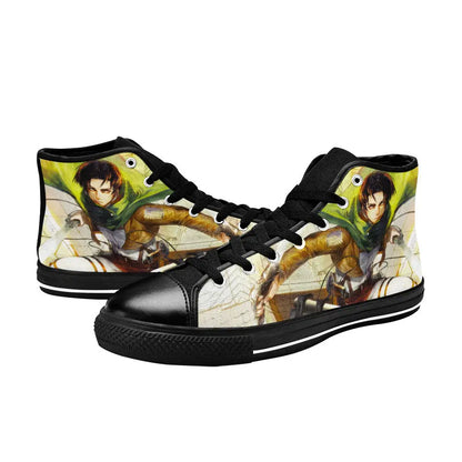 Attack on Titan Levi Ackerman Custom High Top Sneakers Shoes