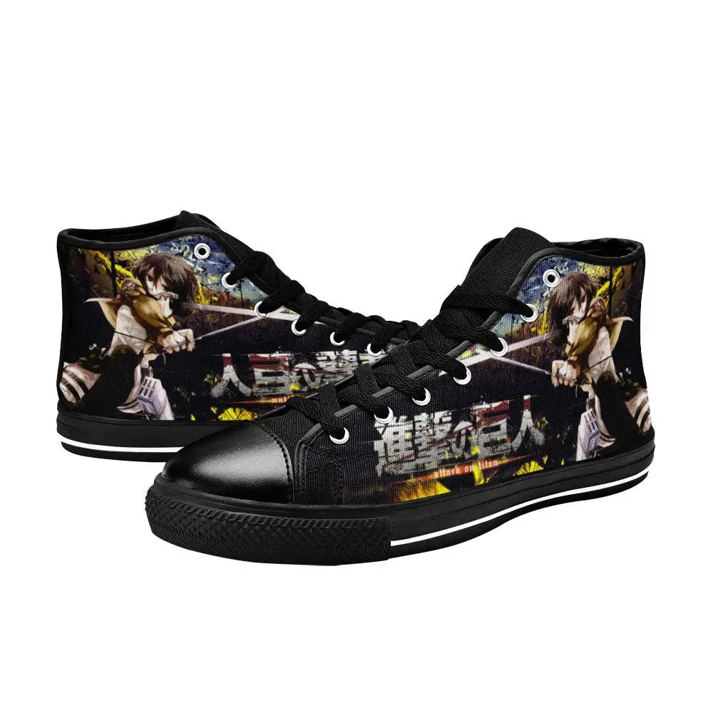 Attack on Titan Mikasa Ackerman Custom High Top Sneakers Shoes