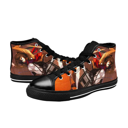 Attack on Titan Mikasa Ackerman Custom High Top Sneakers Shoes