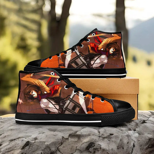 Attack on Titan Mikasa Ackerman Custom High Top Sneakers Shoes