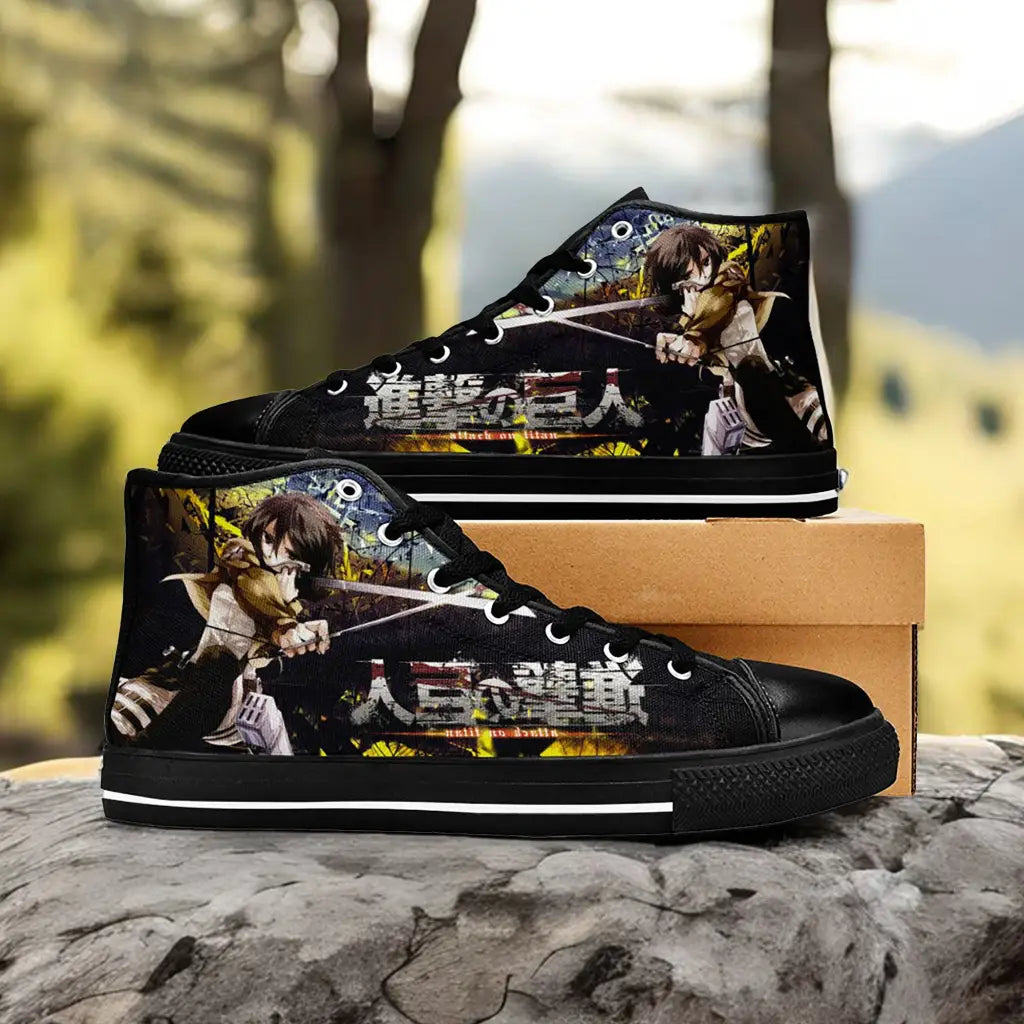 Attack on Titan Mikasa Ackerman Custom High Top Sneakers Shoes