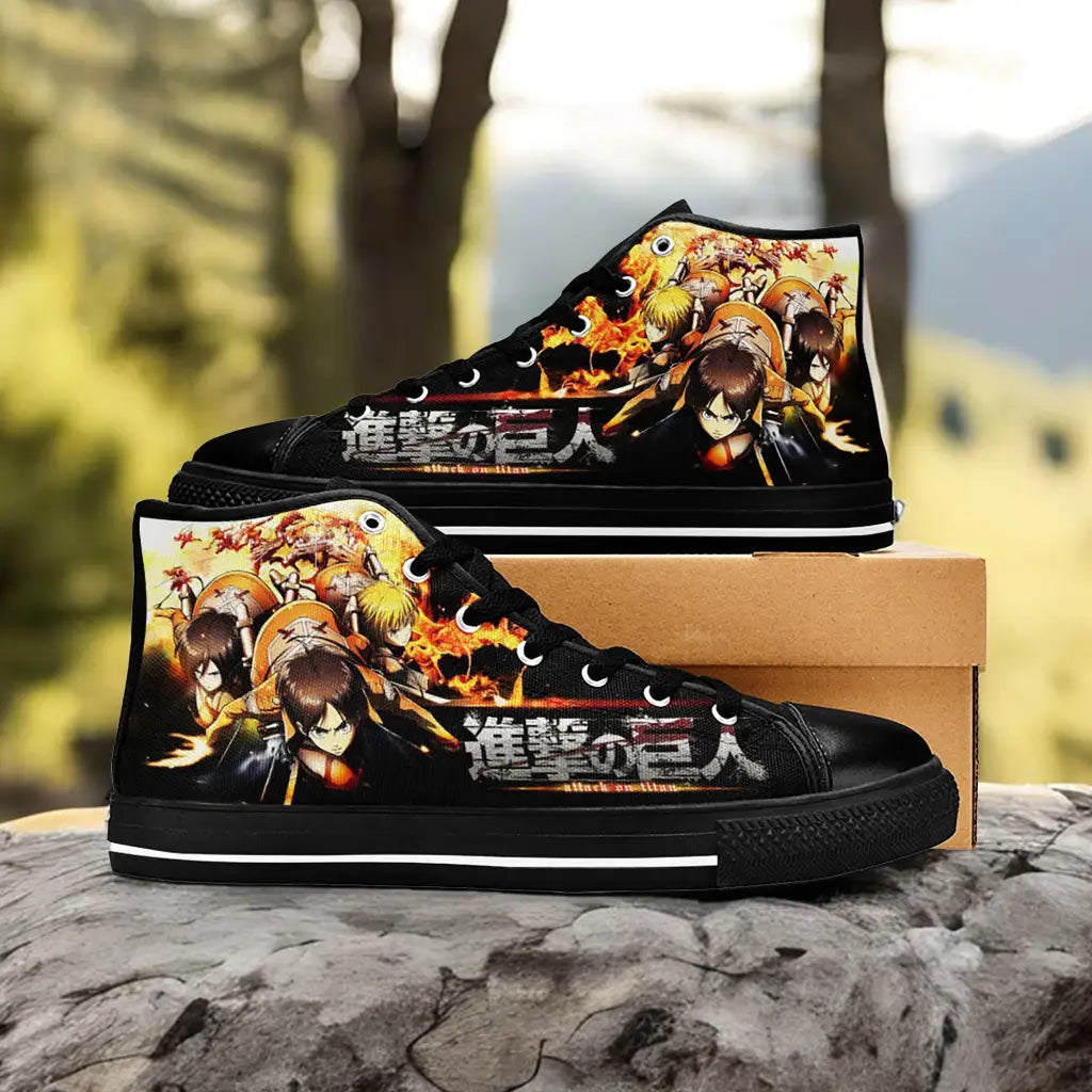 Attack on Titan Custom High Top Sneakers Shoes