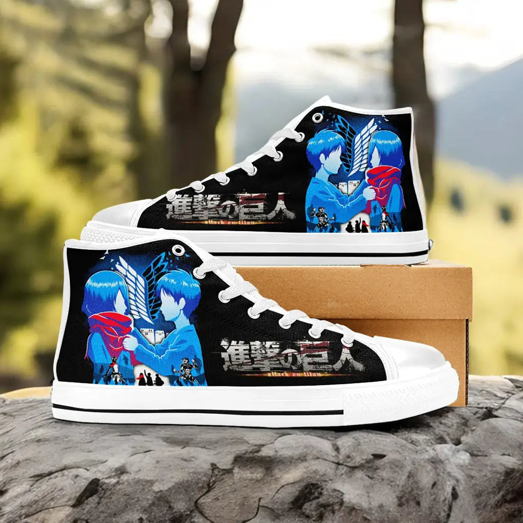 Attack on Titan Custom High Top Sneakers Shoes