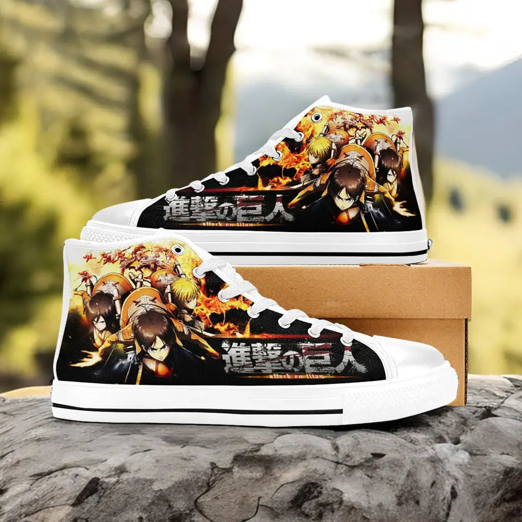 Attack on Titan Custom High Top Sneakers Shoes