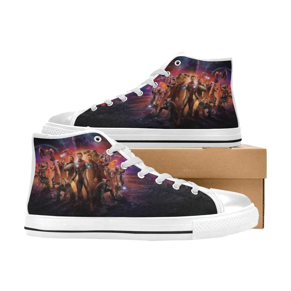 Avenger Infinity War Endgame Shoes Custom High Top Sneakers for Adults, Kids, Men and Women | Anucustoms