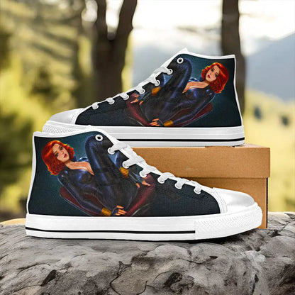 Avengers Black Widow Custom High Top Sneakers Shoes