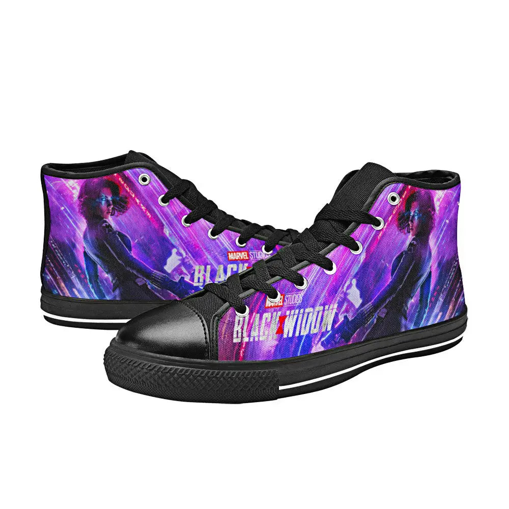 Avengers Black Widow Custom High Top Sneakers Shoes