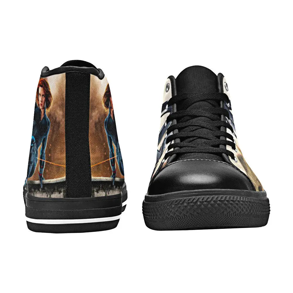 Avengers Black Widow Custom High Top Sneakers Shoes