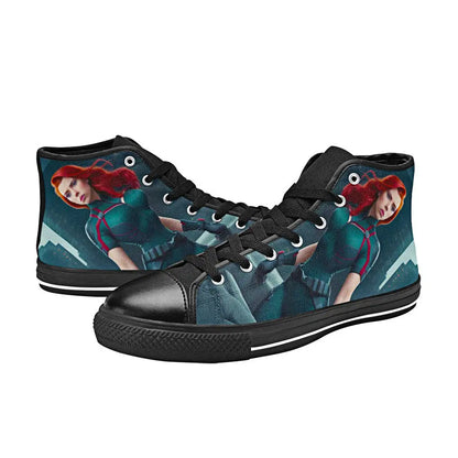 Avengers Black Widow Custom High Top Sneakers Shoes