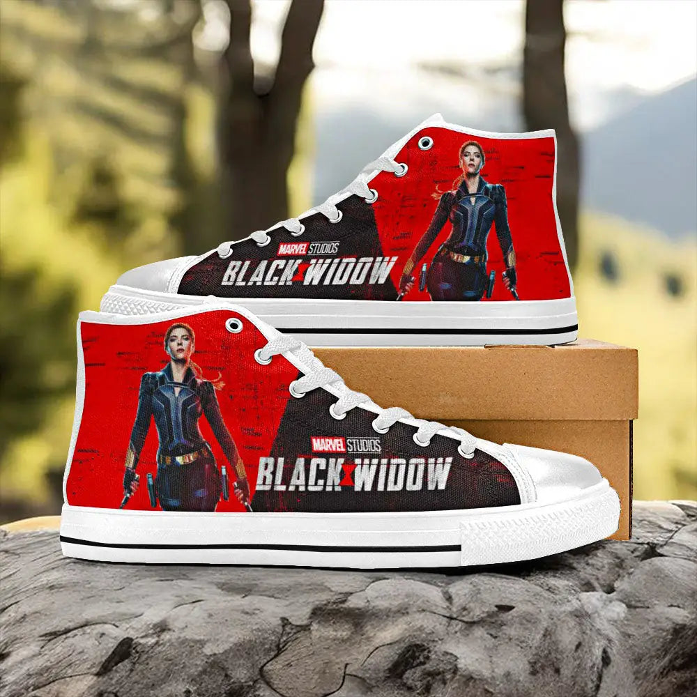 Avengers Black Widow Custom High Top Sneakers Shoes