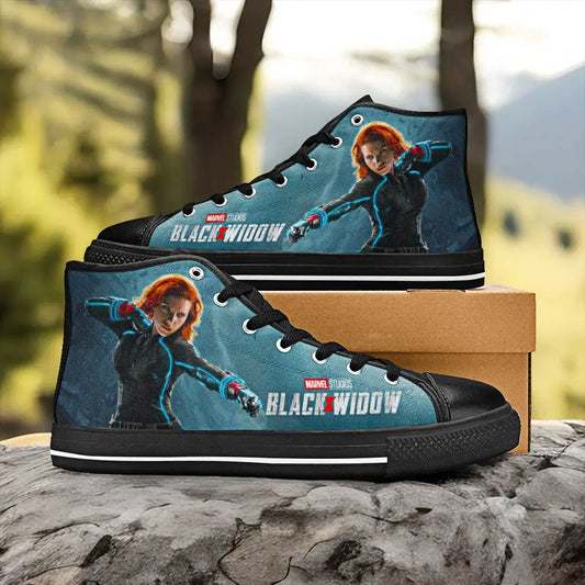 Avengers Black Widow Custom High Top Sneakers Shoes