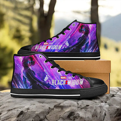 Avengers Black Widow Custom High Top Sneakers Shoes