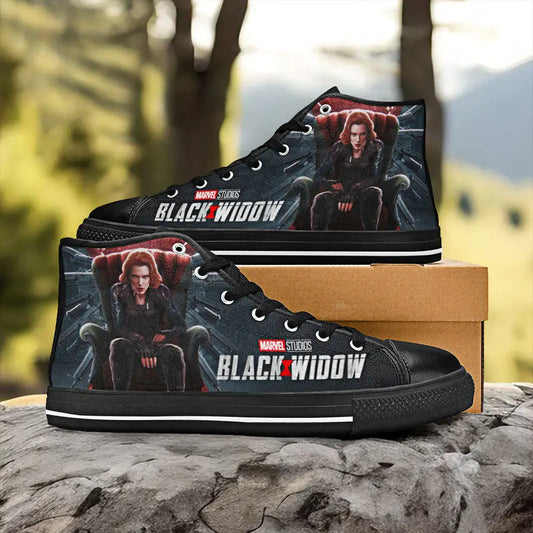 Avengers Black Widow Custom High Top Sneakers Shoes