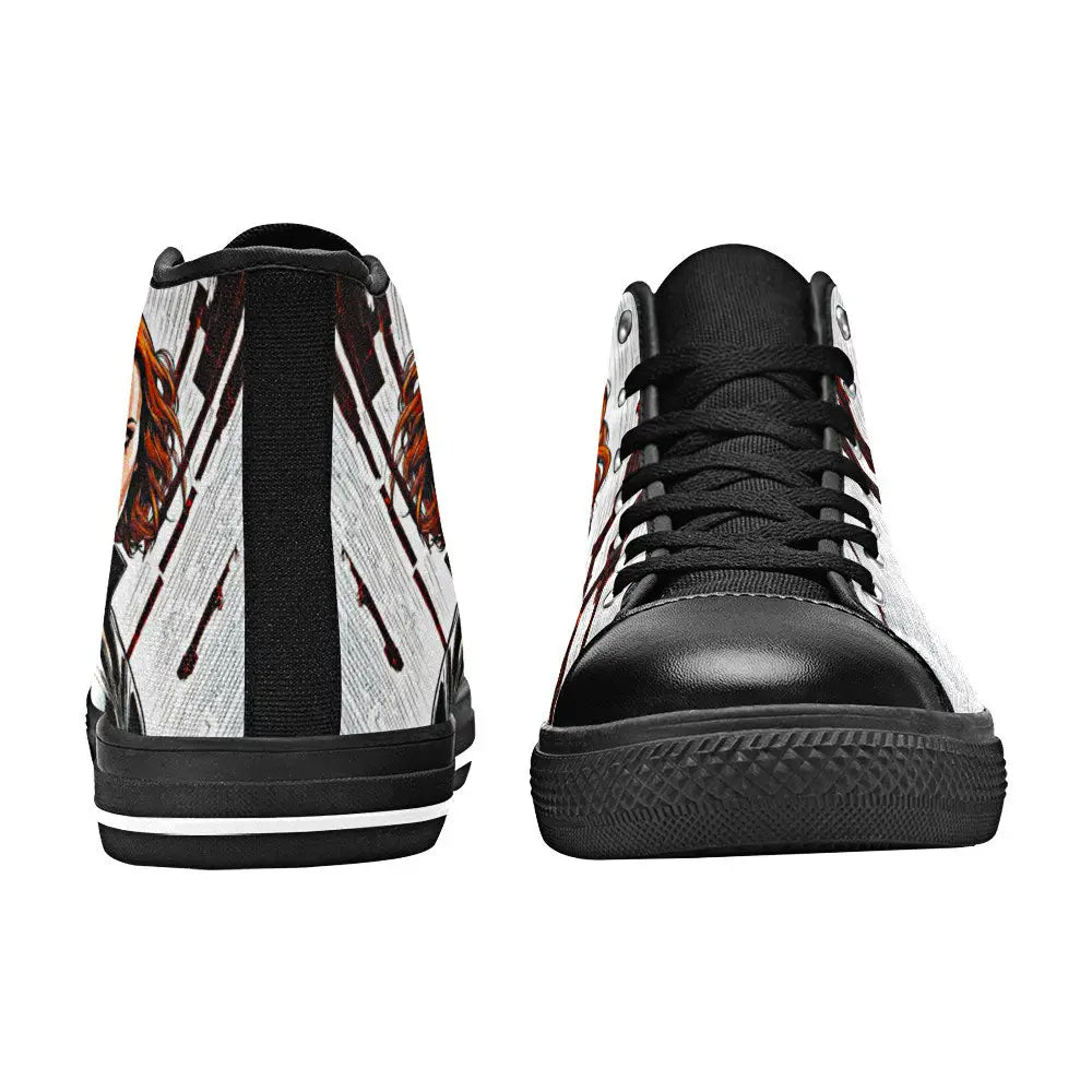 Avengers Black Widow Custom High Top Sneakers Shoes