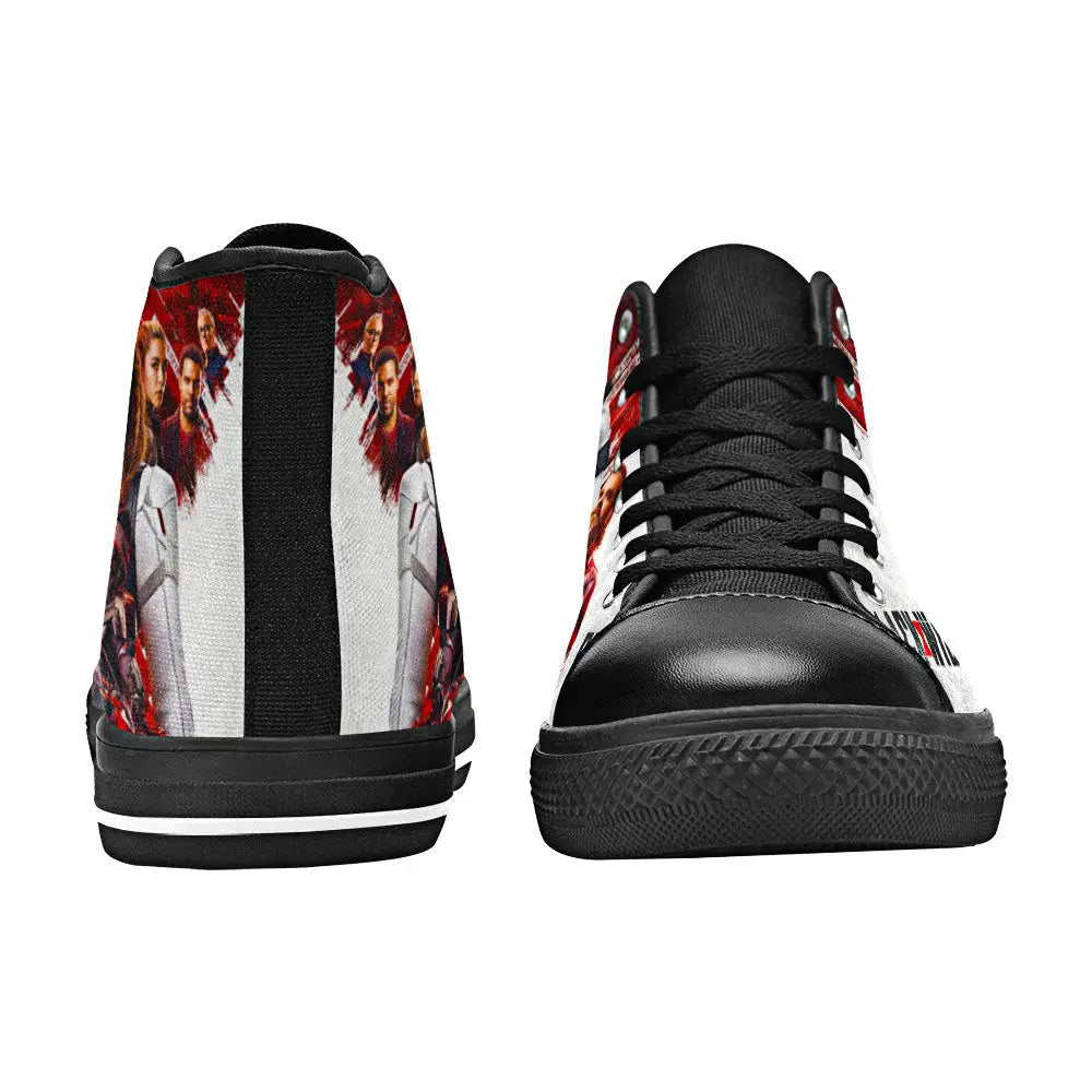 Avengers Black Widow Custom High Top Sneakers Shoes