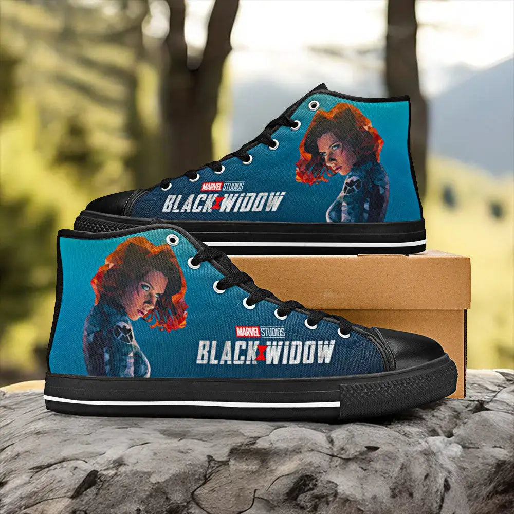 Avengers Black Widow Custom High Top Sneakers Shoes