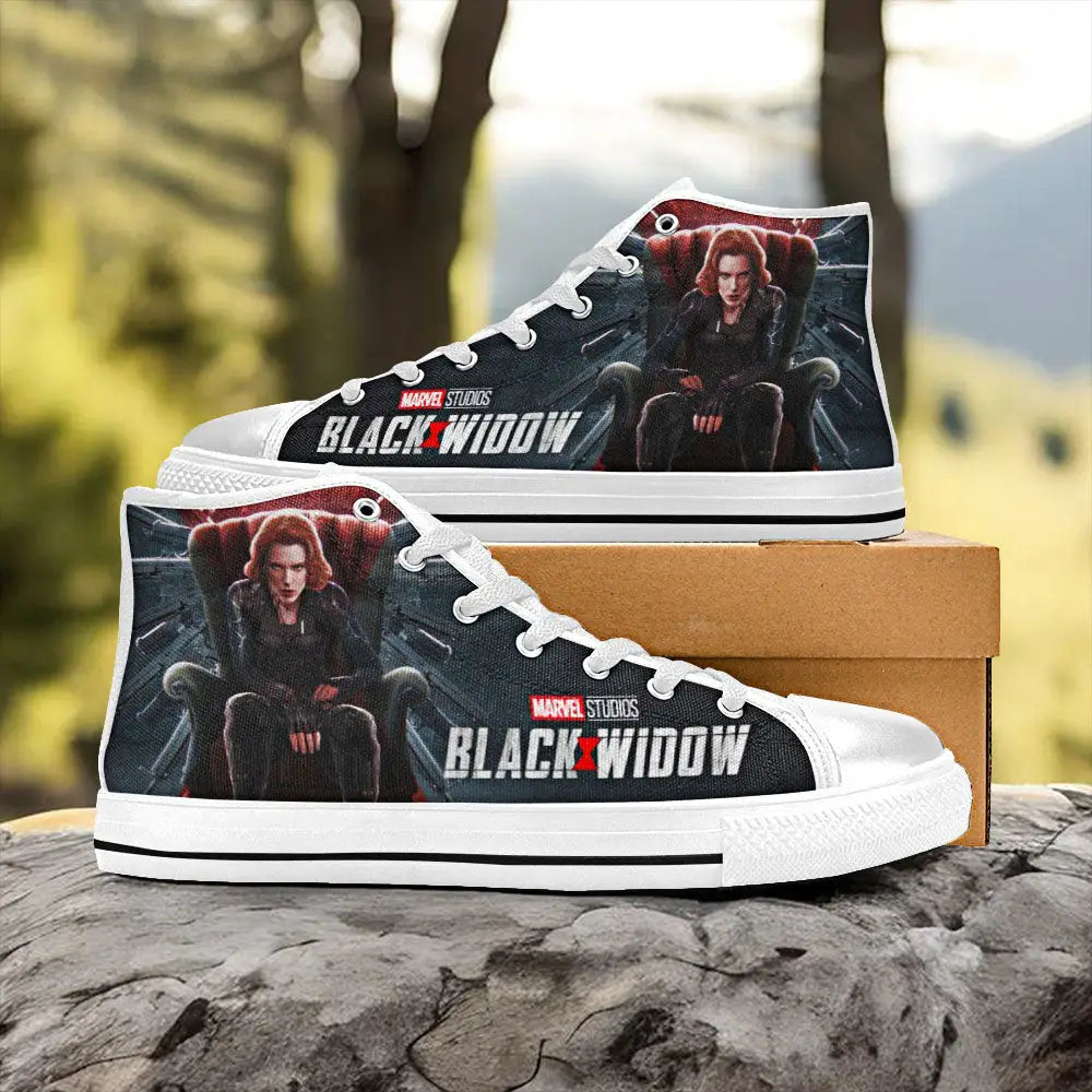 Avengers Black Widow Custom High Top Sneakers Shoes