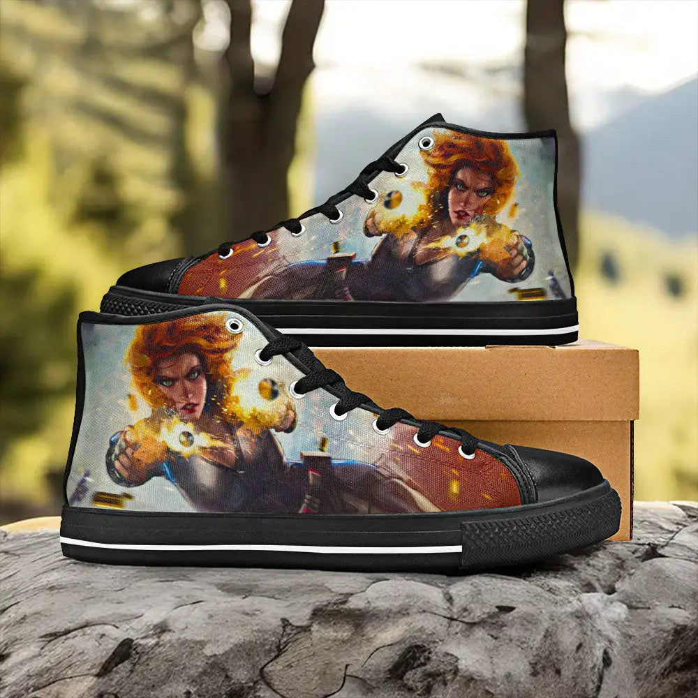 Avengers Black Widow Custom High Top Sneakers Shoes