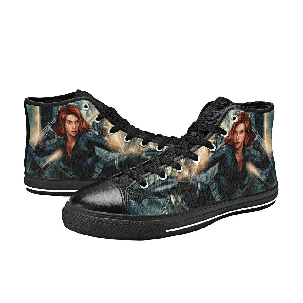 Avengers Black Widow Custom High Top Sneakers Shoes