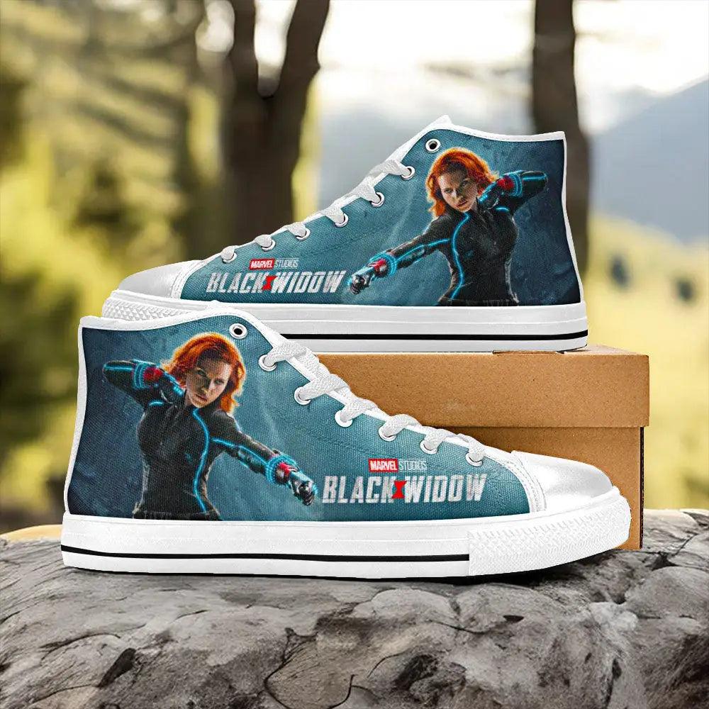 Avengers Black Widow Custom High Top Sneakers Shoes