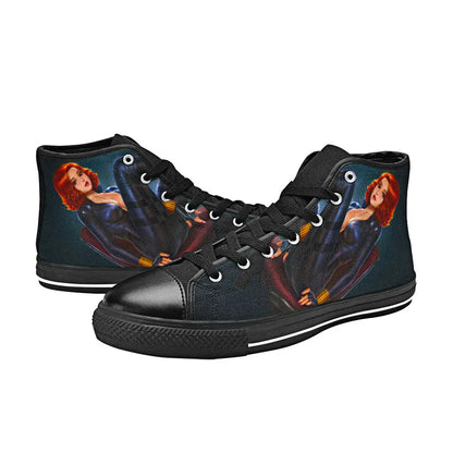 Avengers Black Widow Custom High Top Sneakers Shoes