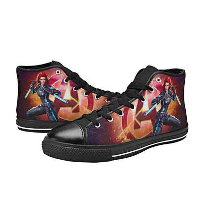 Avengers Black Widow Custom High Top Sneakers Shoes