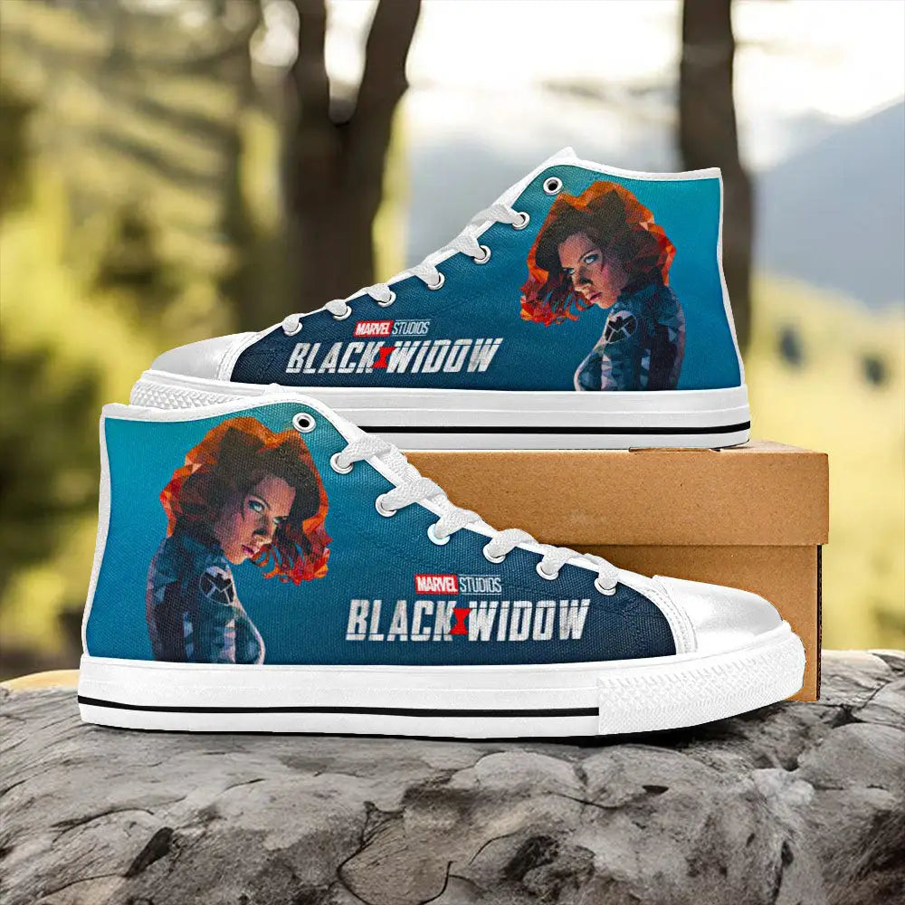 Avengers Black Widow Custom High Top Sneakers Shoes