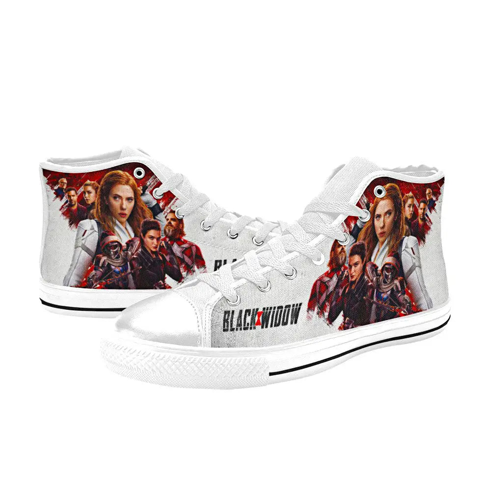 Avengers Black Widow Custom High Top Sneakers Shoes