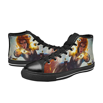 Avengers Black Widow Custom High Top Sneakers Shoes