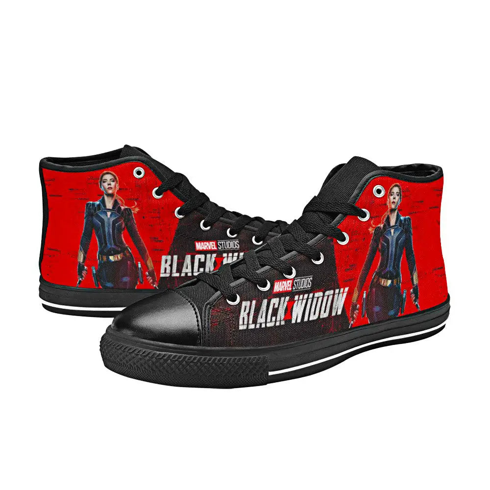 Avengers Black Widow Custom High Top Sneakers Shoes