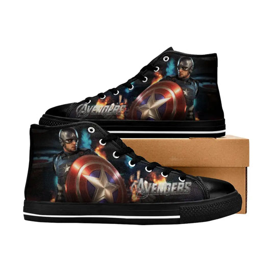 Avengers Captain America Endgame Shoes High Top Sneakers