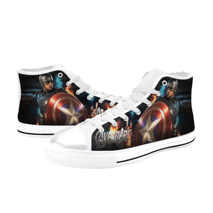 Avengers Captain America Endgame Shoes High Top Sneakers