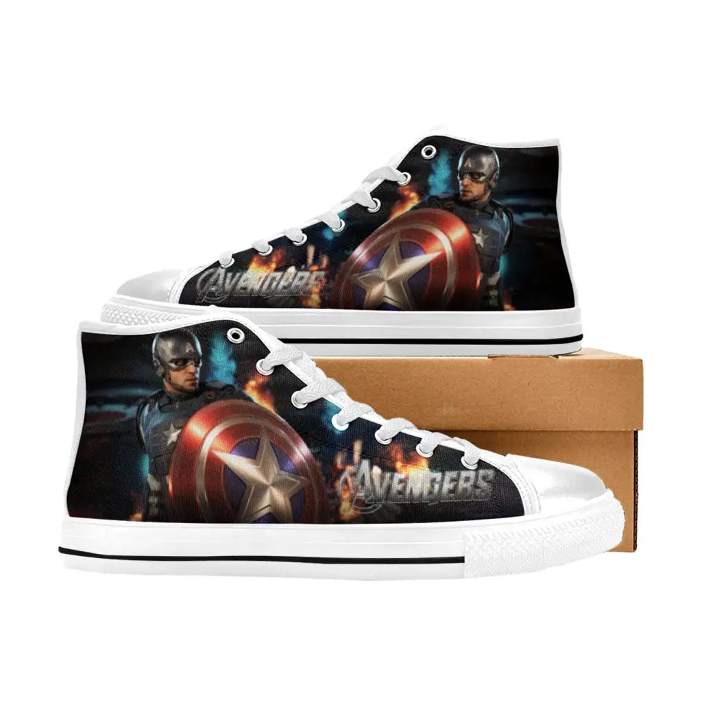 Avengers Captain America Endgame Shoes High Top Sneakers