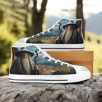 Gandalf Lord of The Rings Custom High Top Sneakers Shoes