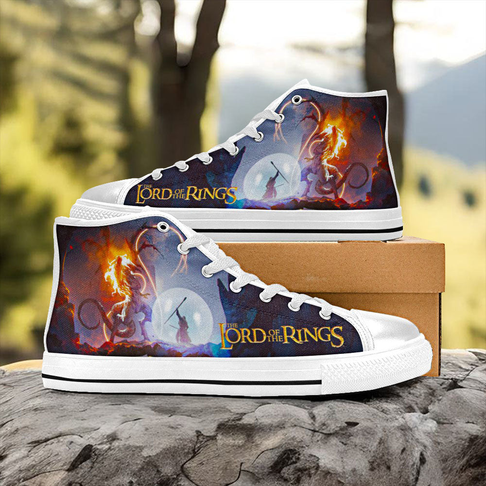 Gandalf Lord of The Rings Custom High Top Sneakers Shoes