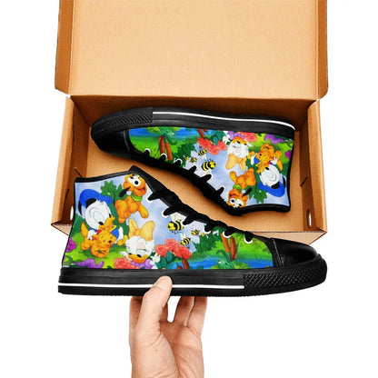 Baby Donald Duck Custom High Top Sneakers Shoes