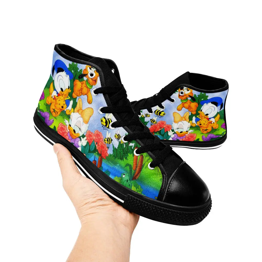 Baby Donald Duck Custom High Top Sneakers Shoes